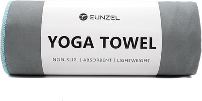 Hot Yoga Towel Non-Slip Yoga Mat Towel Ultra-Absorbent Microfiber Towel for Hot Yoga, Pilates，Bikram and Workout 26.5"x 72"