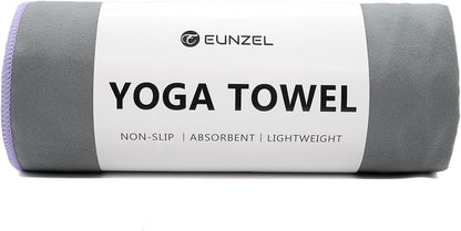 Hot Yoga Towel Non-Slip Yoga Mat Towel Ultra-Absorbent Microfiber Towel for Hot Yoga, Pilates，Bikram and Workout 26.5"x 72"