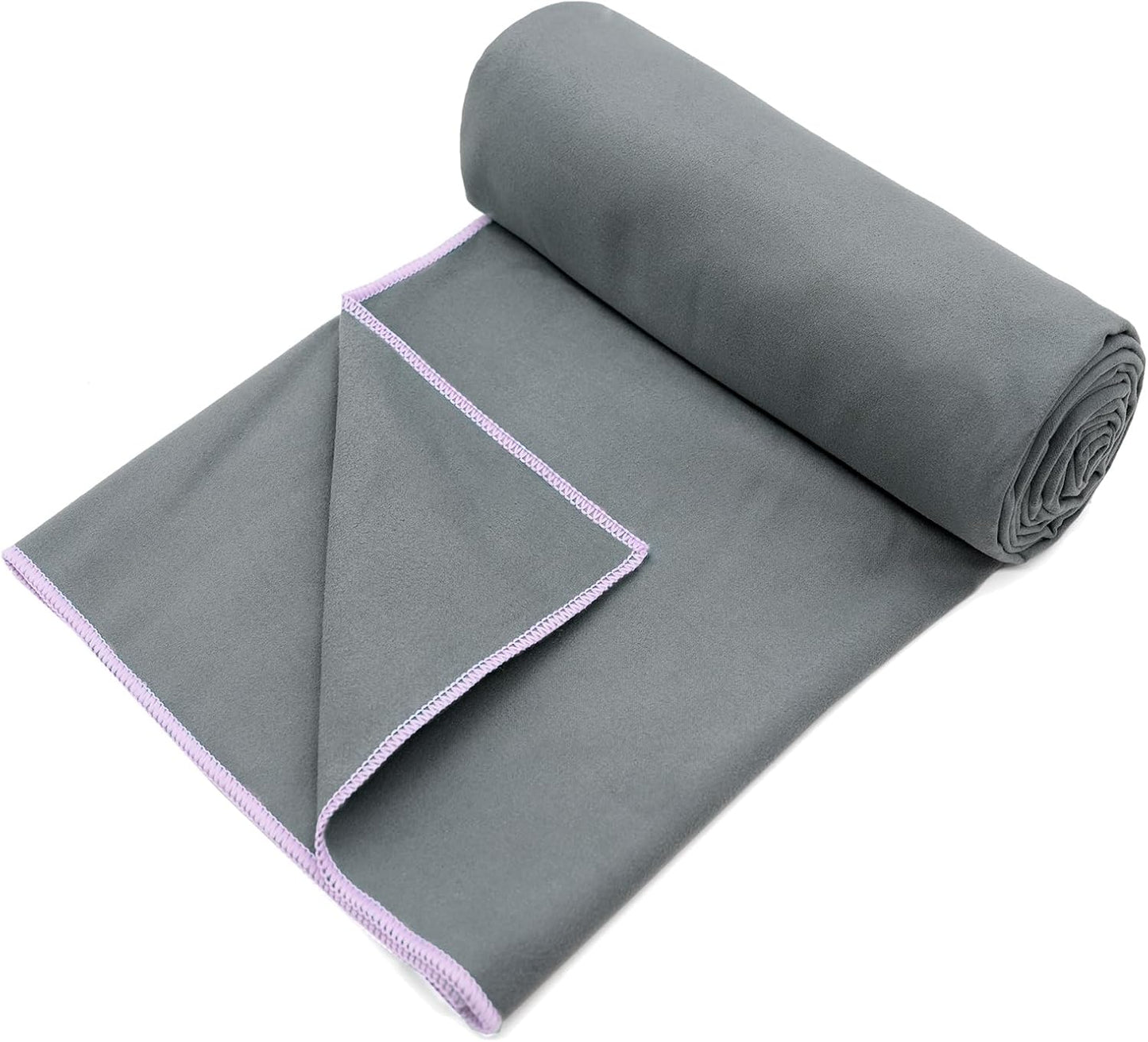 Hot Yoga Towel Non-Slip Yoga Mat Towel Ultra-Absorbent Microfiber Towel for Hot Yoga, Pilates，Bikram and Workout 26.5"x 72"