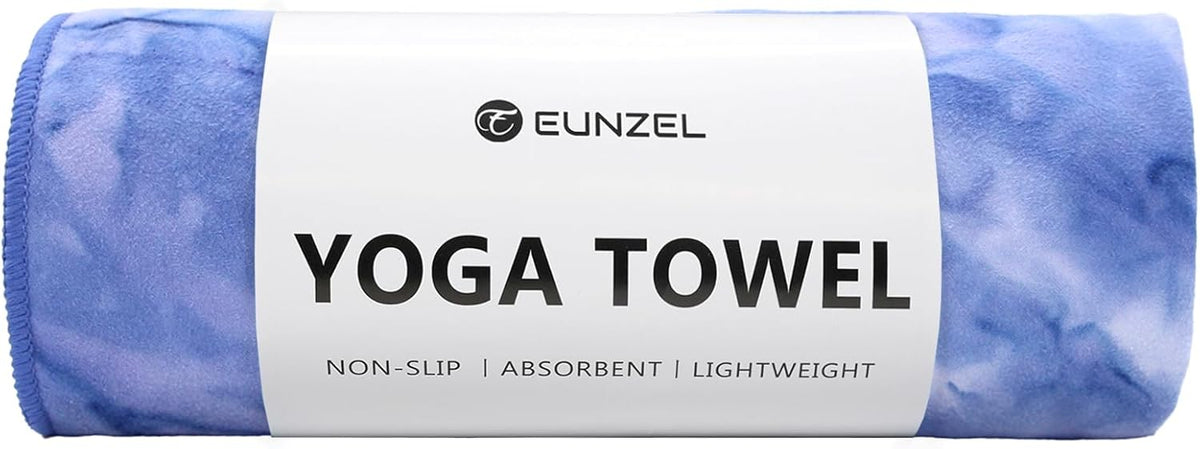 Hot Yoga Towel Non-Slip Yoga Mat Towel Ultra-Absorbent Microfiber Towel for Hot Yoga, Pilates，Bikram and Workout 26.5"x 72"