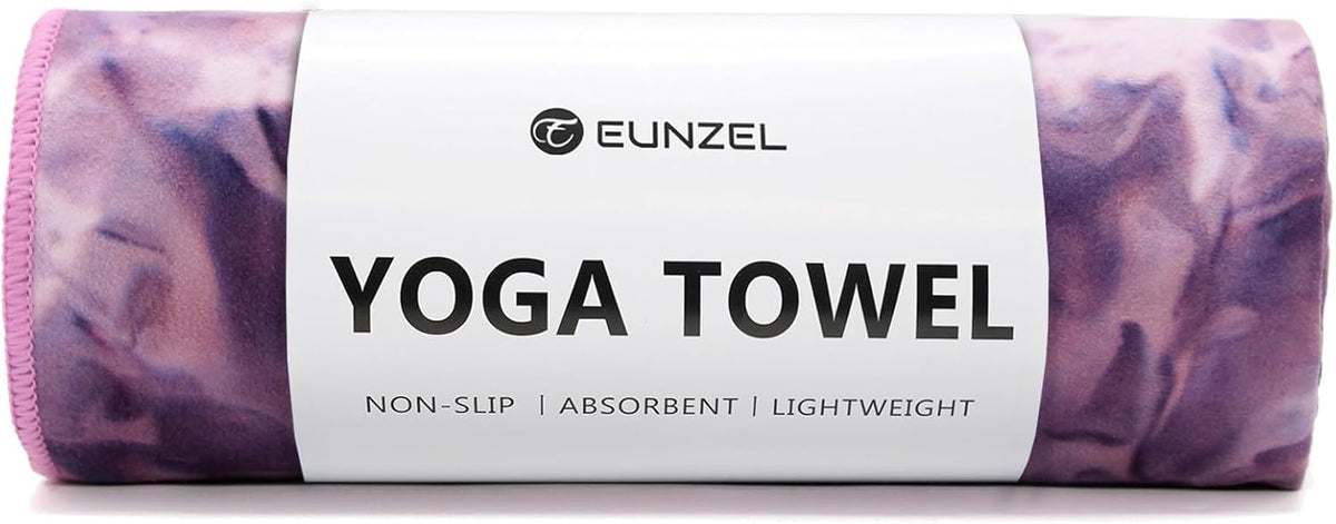 Hot Yoga Towel Non-Slip Yoga Mat Towel Ultra-Absorbent Microfiber Towel for Hot Yoga, Pilates，Bikram and Workout 26.5"x 72"