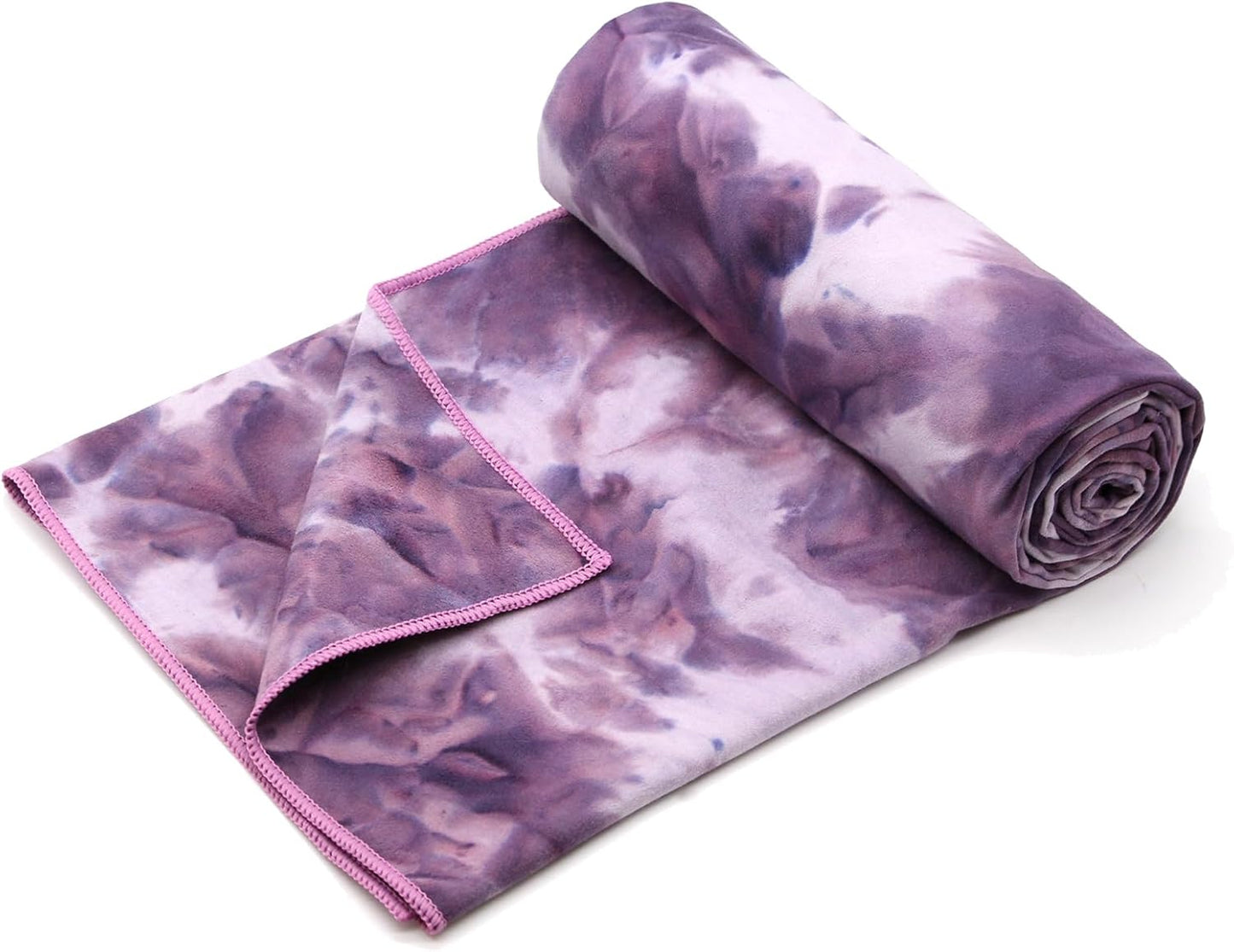 Hot Yoga Towel Non-Slip Yoga Mat Towel Ultra-Absorbent Microfiber Towel for Hot Yoga, Pilates，Bikram and Workout 26.5"x 72"