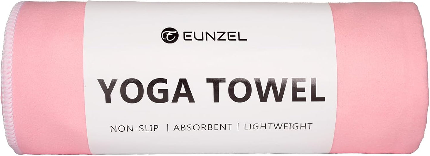 Hot Yoga Towel Non-Slip Yoga Mat Towel Ultra-Absorbent Microfiber Towel for Hot Yoga, Pilates，Bikram and Workout 26.5"x 72"