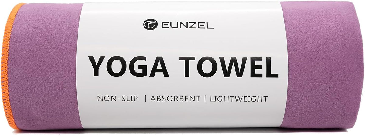 Hot Yoga Towel Non-Slip Yoga Mat Towel Ultra-Absorbent Microfiber Towel for Hot Yoga, Pilates，Bikram and Workout 26.5"x 72"