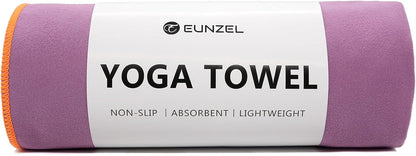 Hot Yoga Towel Non-Slip Yoga Mat Towel Ultra-Absorbent Microfiber Towel for Hot Yoga, Pilates，Bikram and Workout 26.5"x 72"