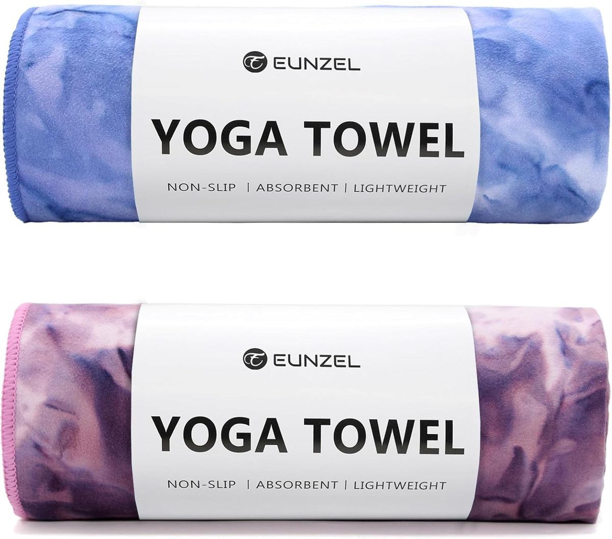 Hot Yoga Towel Non-Slip Yoga Mat Towel Ultra-Absorbent Microfiber Towel for Hot Yoga, Pilates，Bikram and Workout 26.5"x 72"