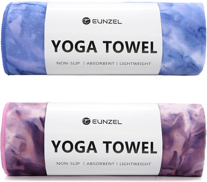 Hot Yoga Towel Non-Slip Yoga Mat Towel Ultra-Absorbent Microfiber Towel for Hot Yoga, Pilates，Bikram and Workout 26.5"x 72"