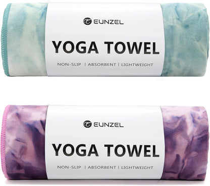 Hot Yoga Towel Non-Slip Yoga Mat Towel Ultra-Absorbent Microfiber Towel for Hot Yoga, Pilates，Bikram and Workout 26.5"x 72"