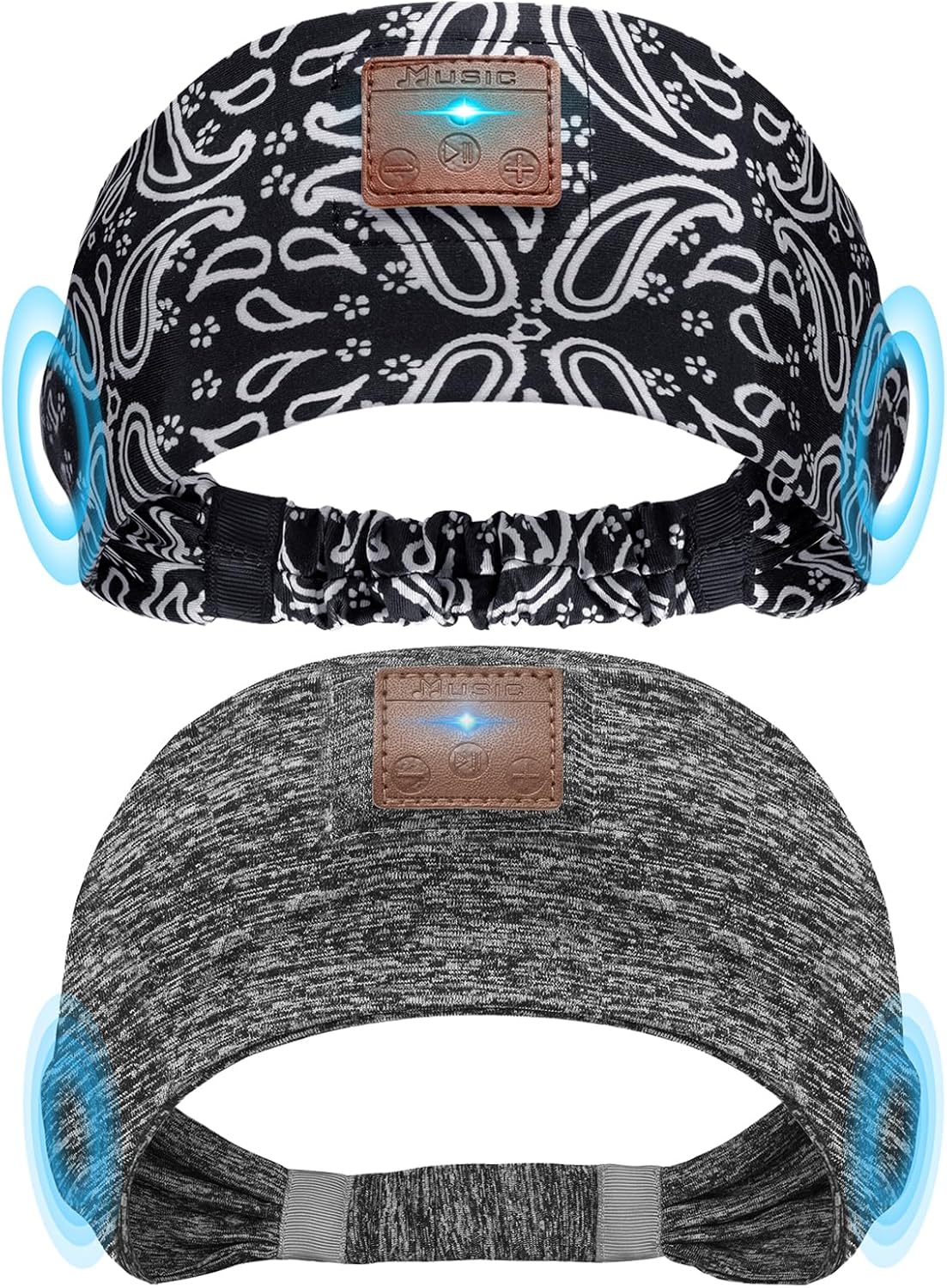 2-Pack Sleeping Headphones, Headband Headphones with Thin Speakers