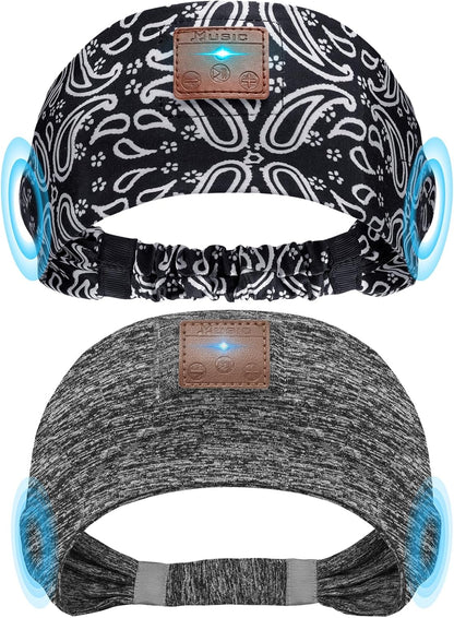 2-Pack Sleeping Headphones, Headband Headphones with Thin Speakers