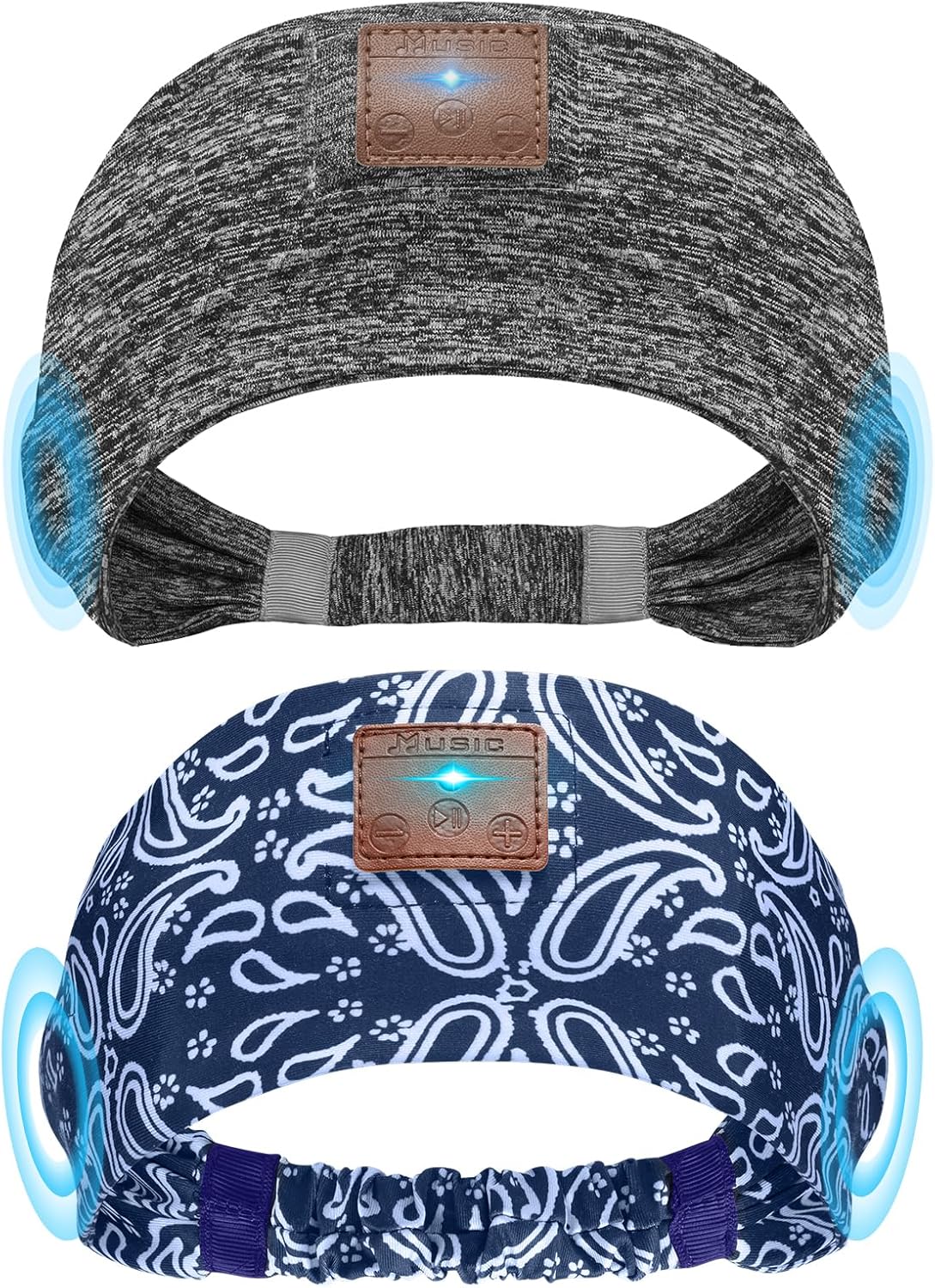 2-Pack Sleeping Headphones, Headband Headphones with Thin Speakers