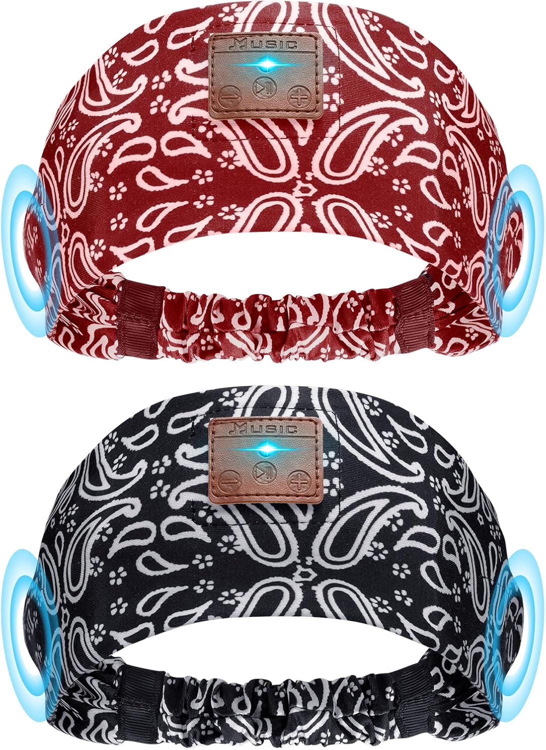 2-Pack Sleeping Headphones, Headband Headphones with Thin Speakers