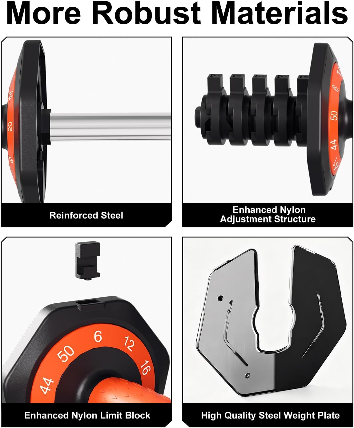 Adjustable Dumbbell Set, 10-in-1 25LB/50LB/90LB Ajustable Dumbbells with Safe Locking System, Enclosed Storage Tray, 1 Sec Fast Adjustment, Comfortable Non-Slip Textured Grip, Suitable for Home Gym Workouts Men and Women