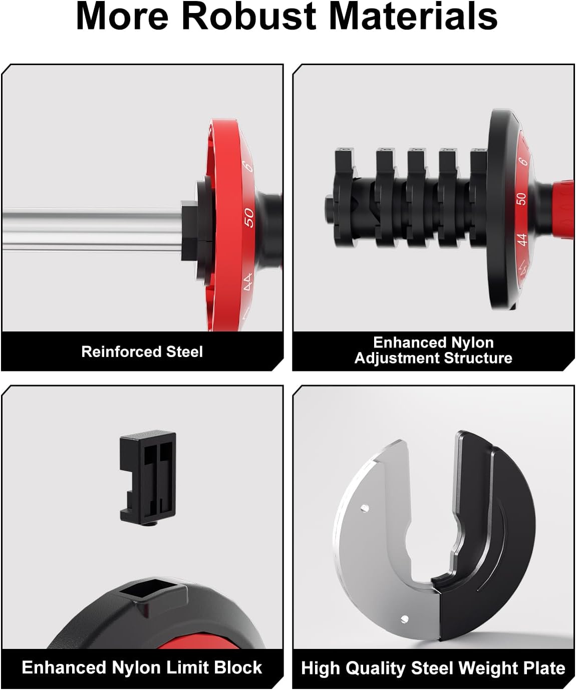 Adjustable Dumbbell Set, 10-in-1 25LB/50LB/90LB Ajustable Dumbbells with Safe Locking System, Enclosed Storage Tray, 1 Sec Fast Adjustment, Comfortable Non-Slip Textured Grip, Suitable for Home Gym Workouts Men and Women