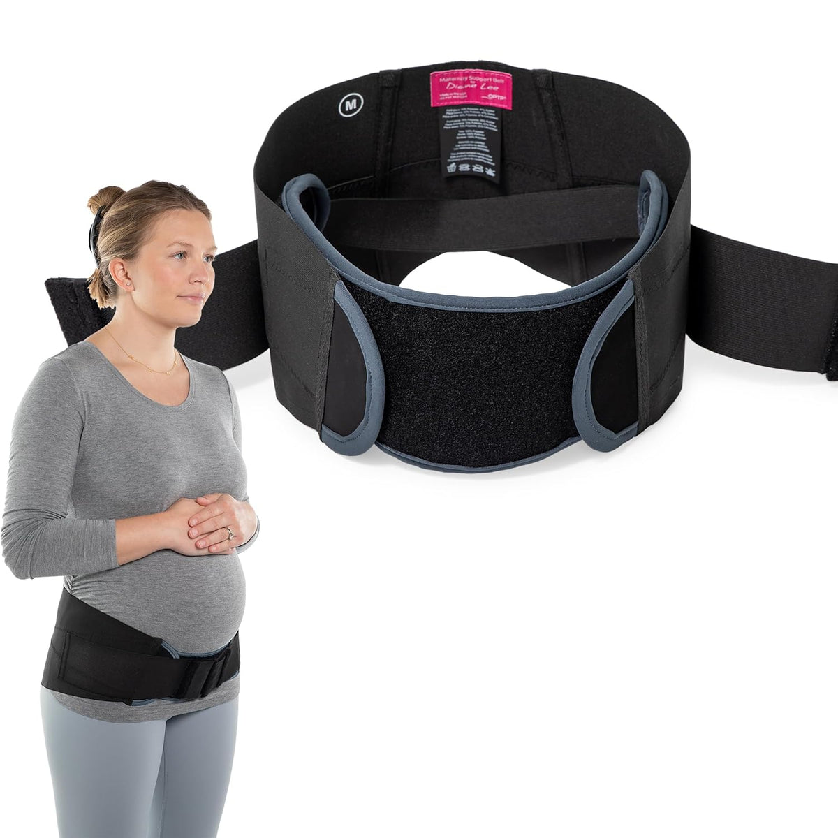Maternity Support Belt by Diane Lee - Extra-Strong Targeted Compression Pregnancy Belts for Pelvic and Back Support During Pregnancy and/or Postpartum - (Size Medium)