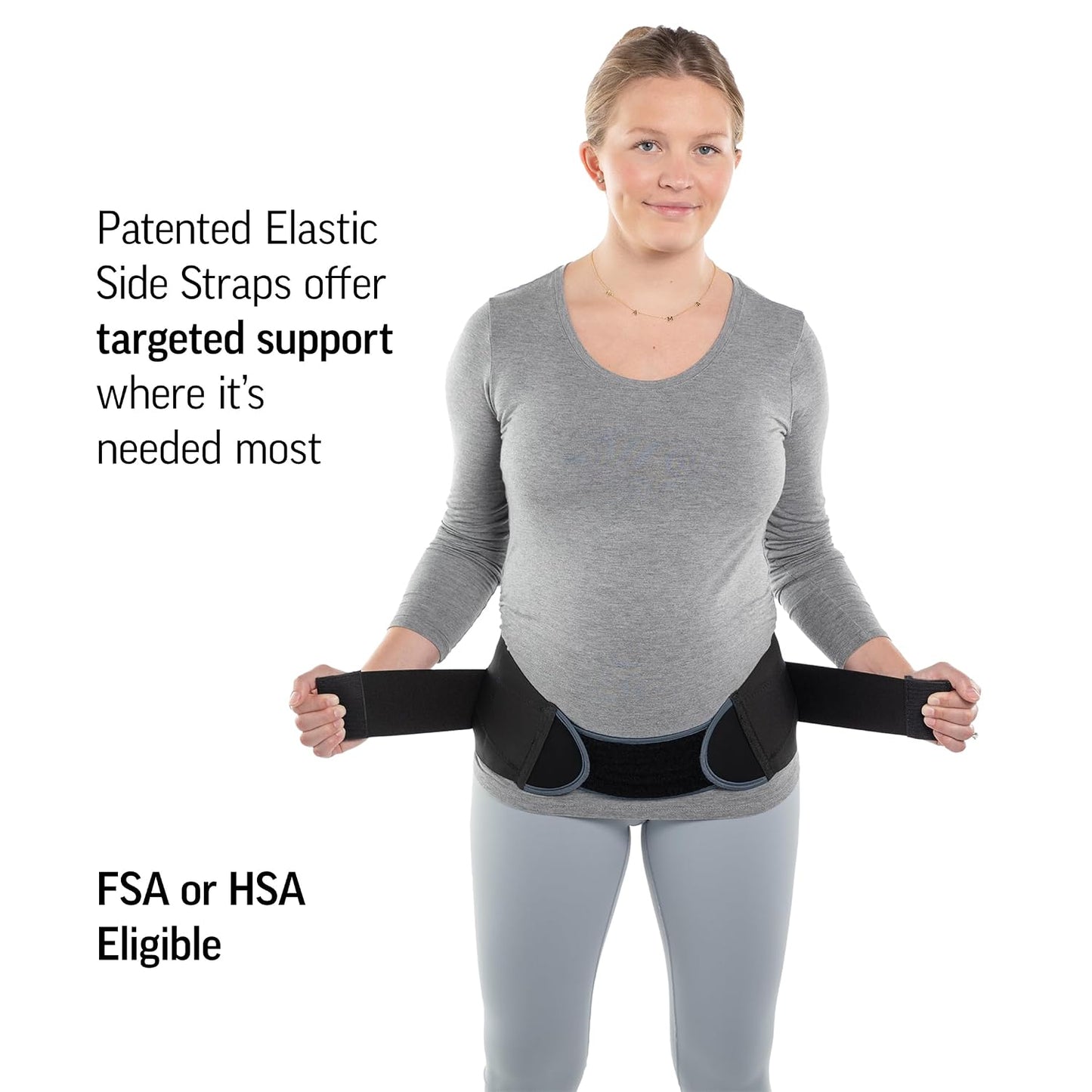 Maternity Support Belt by Diane Lee - Extra-Strong Targeted Compression Pregnancy Belts for Pelvic and Back Support During Pregnancy and/or Postpartum - (Size Medium)