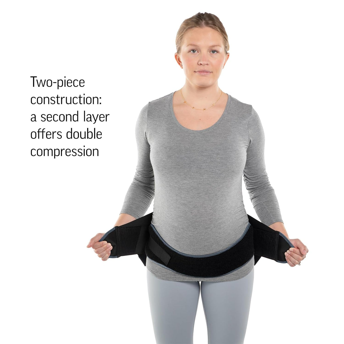Maternity Support Belt by Diane Lee - Extra-Strong Targeted Compression Pregnancy Belts for Pelvic and Back Support During Pregnancy and/or Postpartum - (Size Medium)