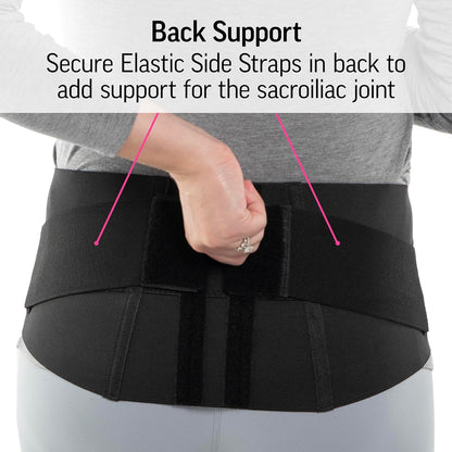 Maternity Support Belt by Diane Lee - Extra-Strong Targeted Compression Pregnancy Belts for Pelvic and Back Support During Pregnancy and/or Postpartum - (Size Medium)
