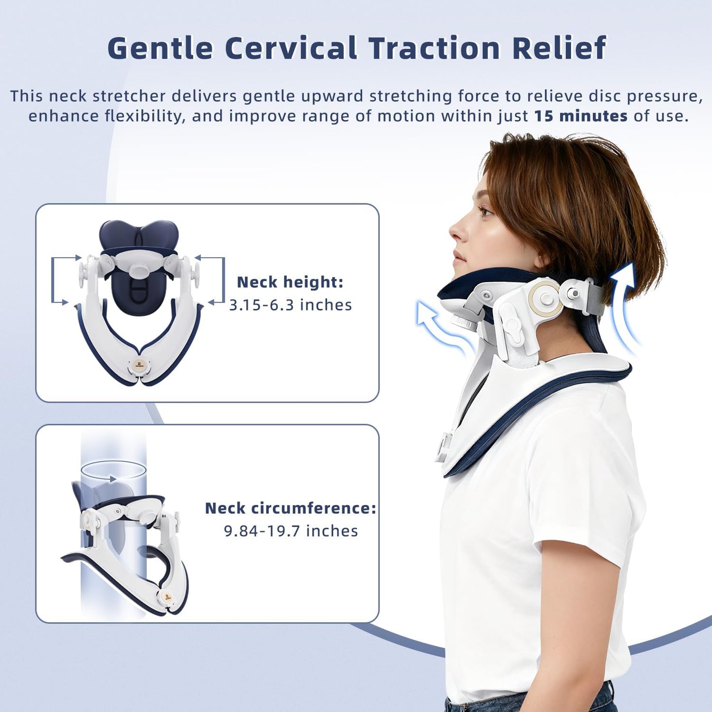 Neck Stretcher Cervical Traction, Neck Brace for Neck Pain and Support