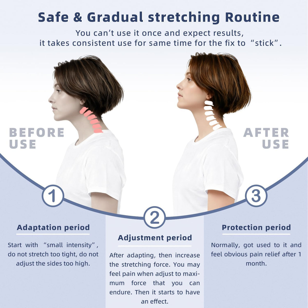 Neck Stretcher Cervical Traction, Neck Brace for Neck Pain and Support