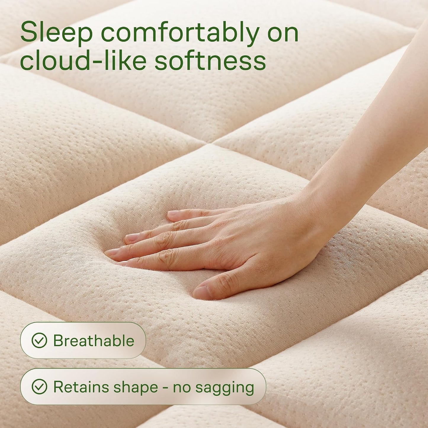 Queen Ultra Soft Mattress Topper — Back Pain Relief