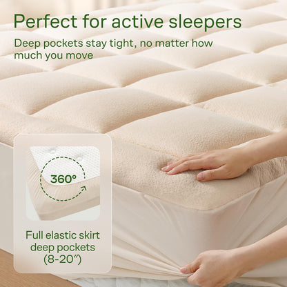 Queen Ultra Soft Mattress Topper — Back Pain Relief