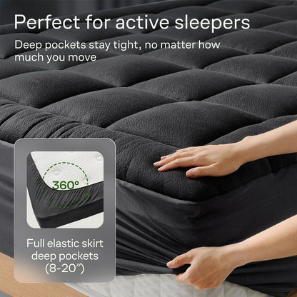 Queen Ultra Soft Mattress Topper — Back Pain Relief