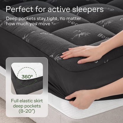 Queen Ultra Soft Mattress Topper — Back Pain Relief