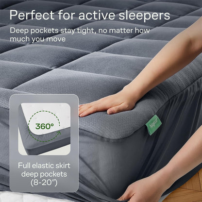 Queen Ultra Soft Mattress Topper — Back Pain Relief