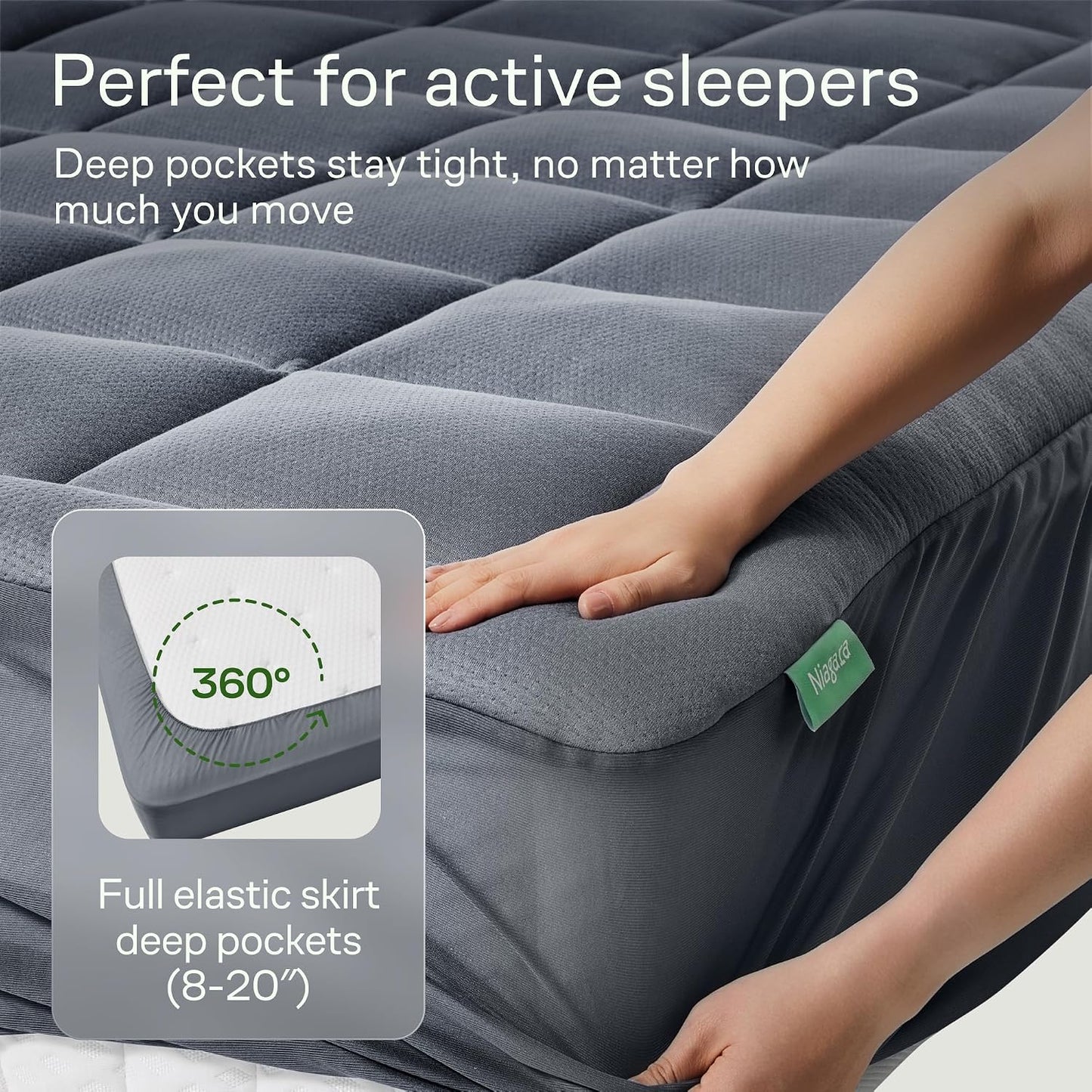 Queen Ultra Soft Mattress Topper — Back Pain Relief