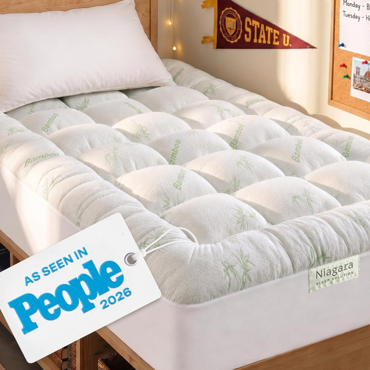 Queen Ultra Soft Mattress Topper — Back Pain Relief