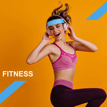 6pcs 80s Headbands for Women, Terry Cloth Sports Headband Neon Sweatbands 80s 90s Party Costume Accessories for Retro Party Decorations Gym Yoga Tennis Running Fitness