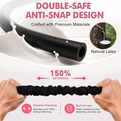 Pedal Resistance Band with Handle, Upgraded Durable Thickened Latex Tubes and Soft Foam Fabric Foot Pedal, Sit Up Exercise Equipment for Abdomen, Waist, Arm, Core/ABS, Leg, Physical Therapy
