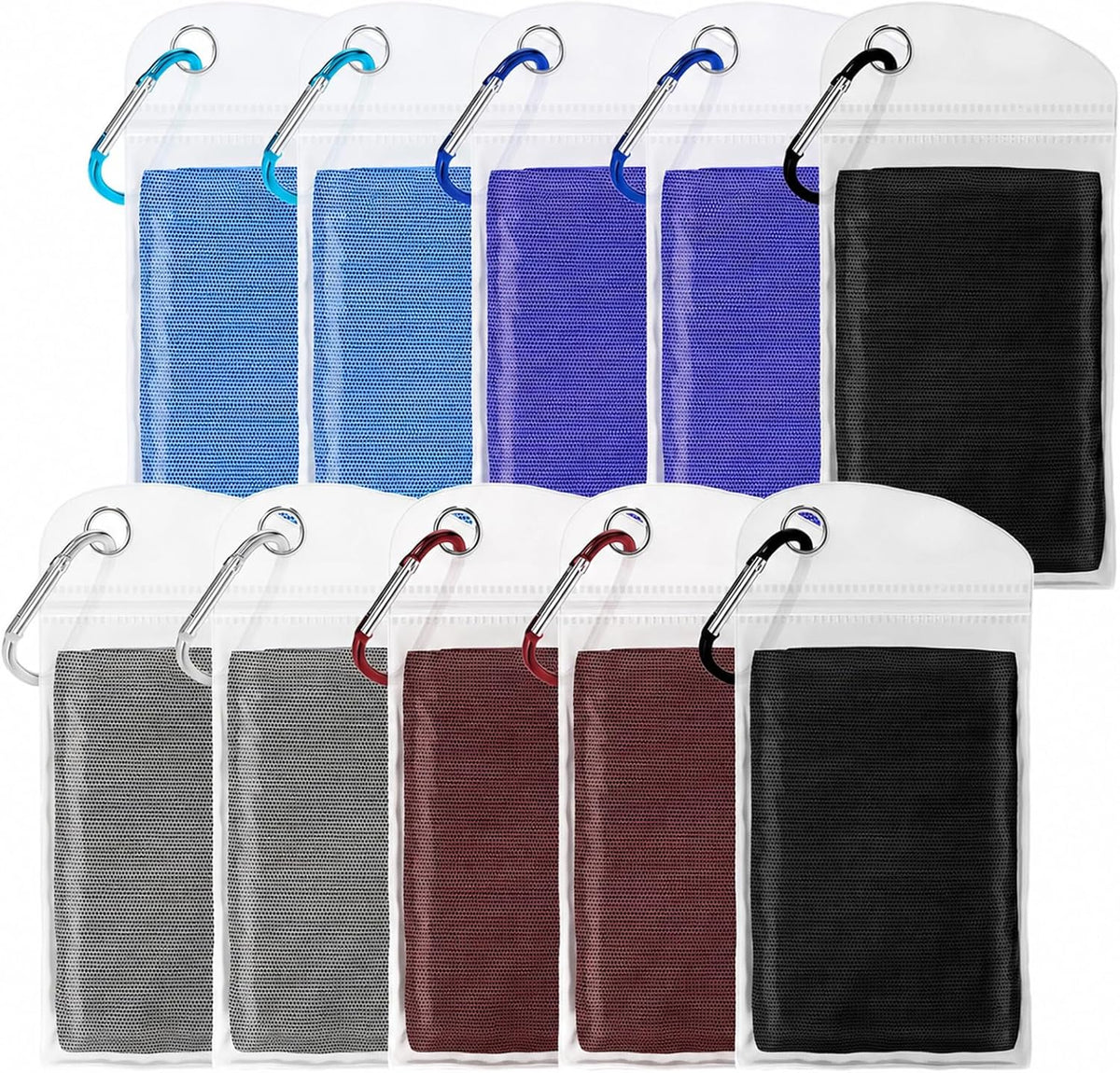 6 Pack Cooling Towel for Neck and face(40"x12"), Cooling Neck Wraps, Cooling Rags, Soft Breathable Towels for Yoga, Sport, Running, Workout, Gym, Camping, Fitness, Workout & More