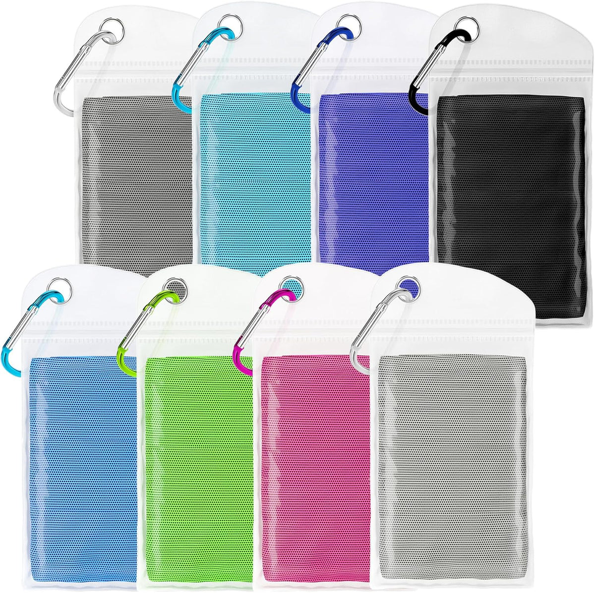 6 Pack Cooling Towel for Neck and face(40"x12"), Cooling Neck Wraps, Cooling Rags, Soft Breathable Towels for Yoga, Sport, Running, Workout, Gym, Camping, Fitness, Workout & More