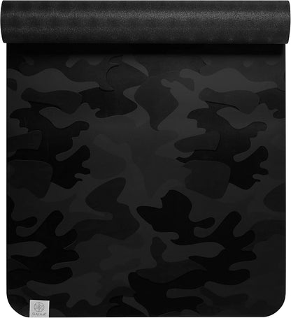 Dry-Grip Yoga Mat - 5mm Thick Non-Slip Exercise & Fitness Mat for Standard or Hot Yoga, Pilates and Floor Workouts - Cushioned Support, Non-Slip Coat - 68 x 24 Inches