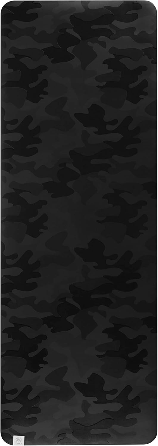 Dry-Grip Yoga Mat - 5mm Thick Non-Slip Exercise & Fitness Mat for Standard or Hot Yoga, Pilates and Floor Workouts - Cushioned Support, Non-Slip Coat - 68 x 24 Inches