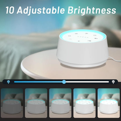 Sleep Sound Machine White Noise Machines with 30 Soothing Sounds 12 Adjustable Night Light 10 Adjustment Brightness 32 Levels of Volume 5 Timers and Memory Function Home Travel Office