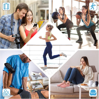 BKP Yoga Socks for Women,Pilates Socks Non Slip Grip Socks Suitable for Ballet,Plasticity,Dance,Home,Training
