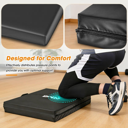 Foldable Soft Kneeling Pad Mat Extra Thick Foam Knee Pad Mat Water Resistant 43 X 17.7 X 1.6 in for Auto Maintenance, Gardening, Baby Bath, Yoga, w/Handles, TOOLS-00501