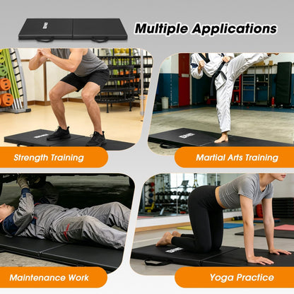 Foldable Soft Kneeling Pad Mat Extra Thick Foam Knee Pad Mat Water Resistant 43 X 17.7 X 1.6 in for Auto Maintenance, Gardening, Baby Bath, Yoga, w/Handles, TOOLS-00501