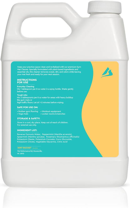 SwaytAway Fitness Mat Cleaner Concentrate – 32oz/Make 4 Gal - No-Slip No-Residue Lavender Essential Oil Formula – USA Made Aromatherapy Yoga Mat Spray for Home & Studio – Natural Cleaning Solution
