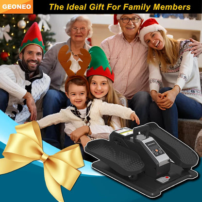 Under Desk Elliptical Machine, Electric Elliptical Leg Exerciser for Senior, Quiet and Compact Electric Seated Pedal Exerciser for Home with Monitor, Remote Control and 12 Adjustable Speeds