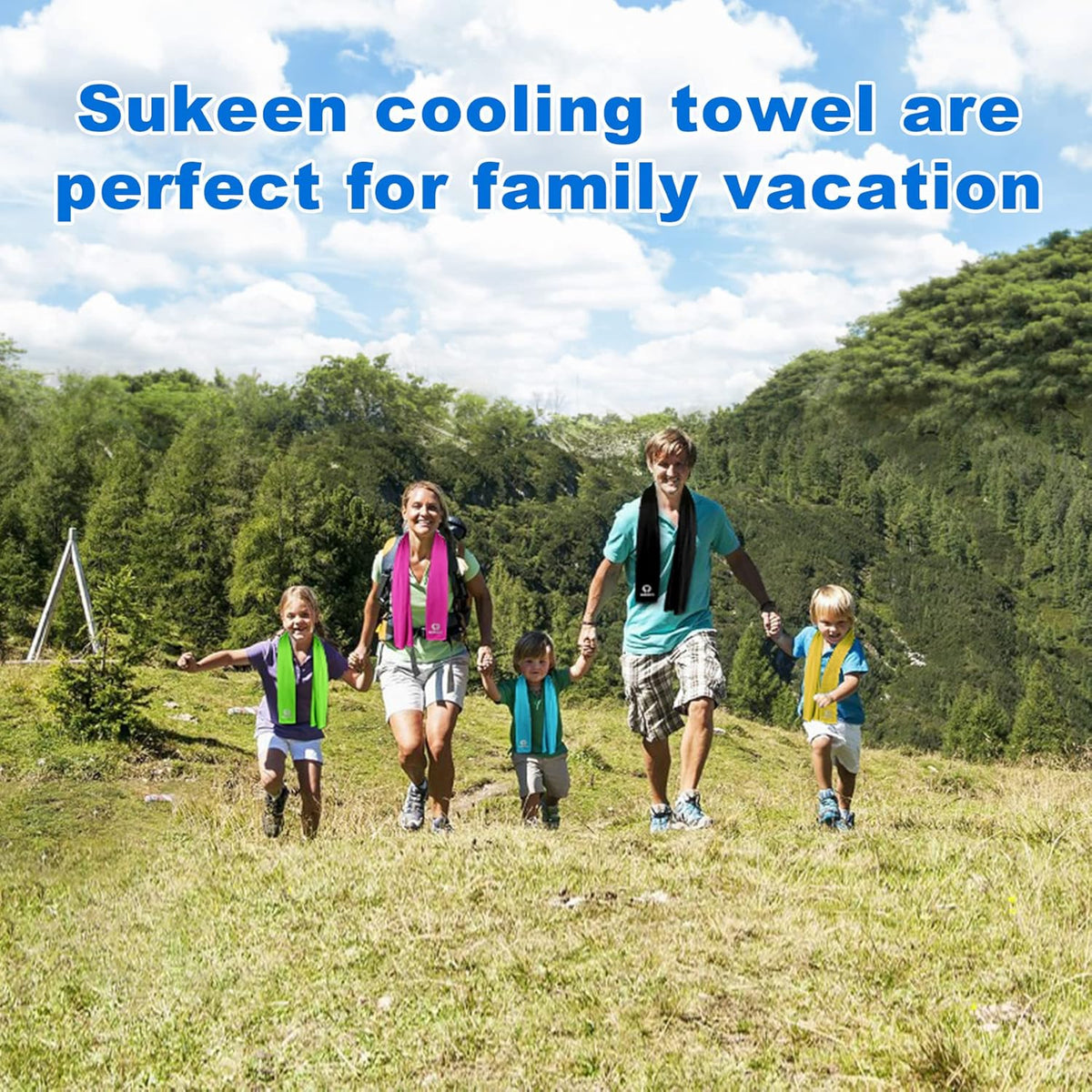 4 Pack Cooling Towels (40"x12") for Neck and Face Instant Cooling