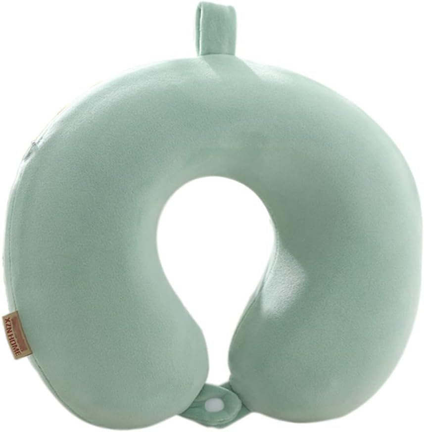Travel Pillow 100% Pure Comfortable U Shape Memory Foam Pillows Neck and Head Support Portable Travel Neck Pillow Suitable for Planes Airplane for Traveling,Train,Self-Drivingng Car,(Grey)
