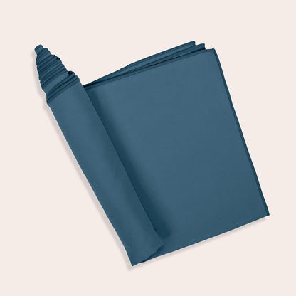 Non-Slip Hot Yoga Towel with Super-Absorbent Soft Suede Microfiber in Many Colors, for Bikram Pilates and Yoga Mats. (72.00 x 26.50) Frosted Blue