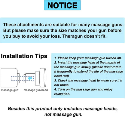 Massage Gun Attachments for Hypervolt Go, Upgraded 15 PCS Massager Heads to Meet Different Needs for Deep Tissue Muscle Massage Gun, Plug-n-Play MassageGun Accessories Easy to Use.