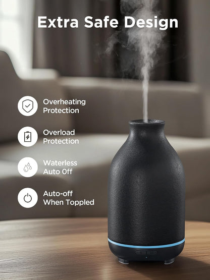 150ml Ceramic Essential Oil Diffusers for Home Humifidier, White