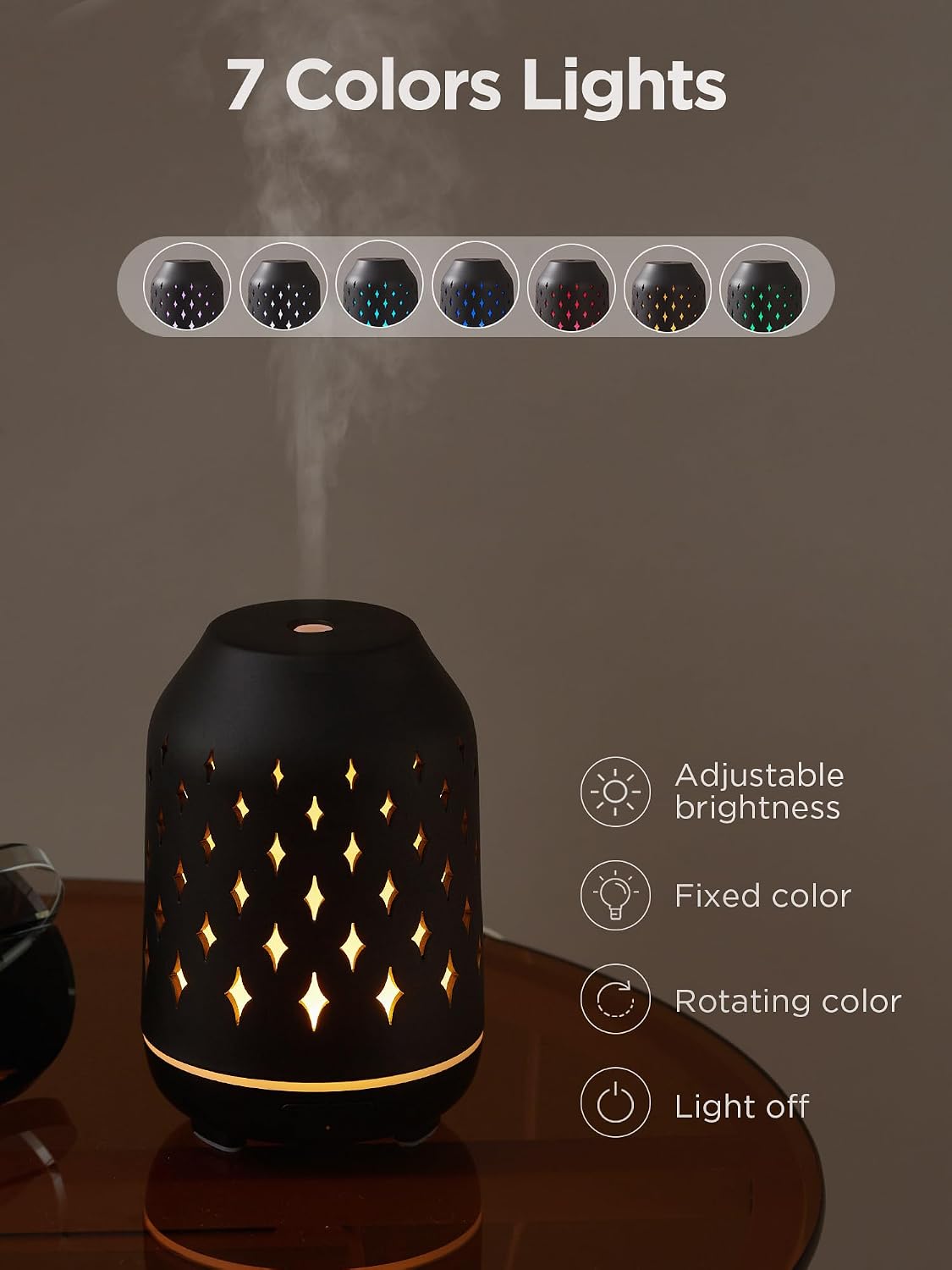150ml Ceramic Essential Oil Diffusers for Home Humifidier, White