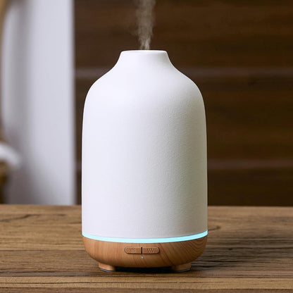 150ml Ceramic Essential Oil Diffusers for Home Humifidier, White